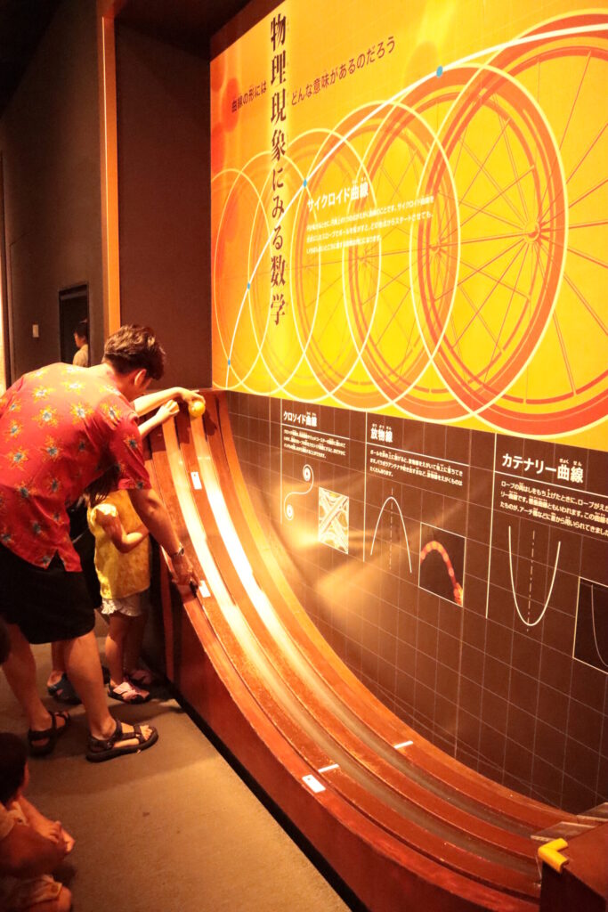 ボールを使った曲線の体験